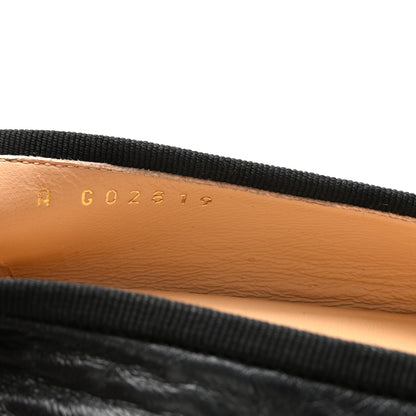 Chanel Lambskin Patent Cap Toe Ballerina Flats 37 Black 9 of 10