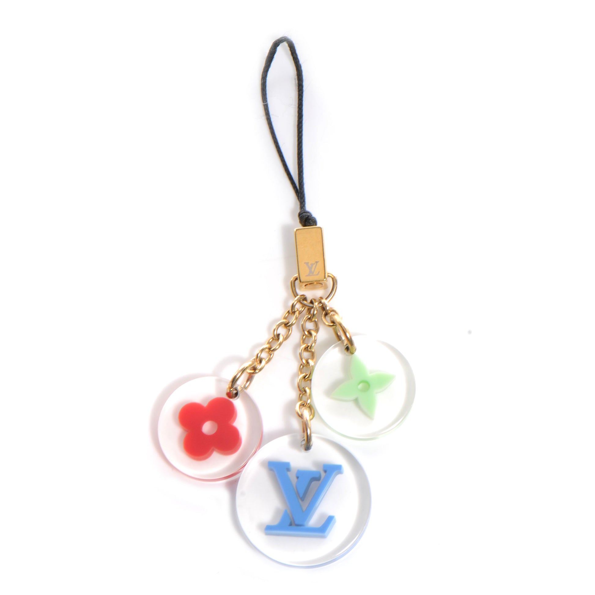 Louis Vuitton Resin Fleurs Phone Charm Blue 1 of 4