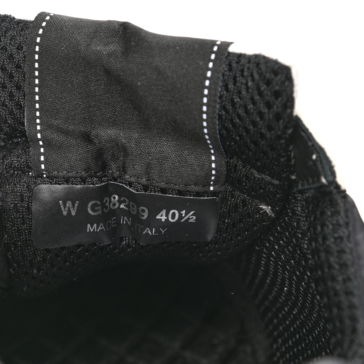 Chanel Mesh Suede Calfskin Grained Calfskin Womens CC Sneakers 40.5 White Black 8 of 10