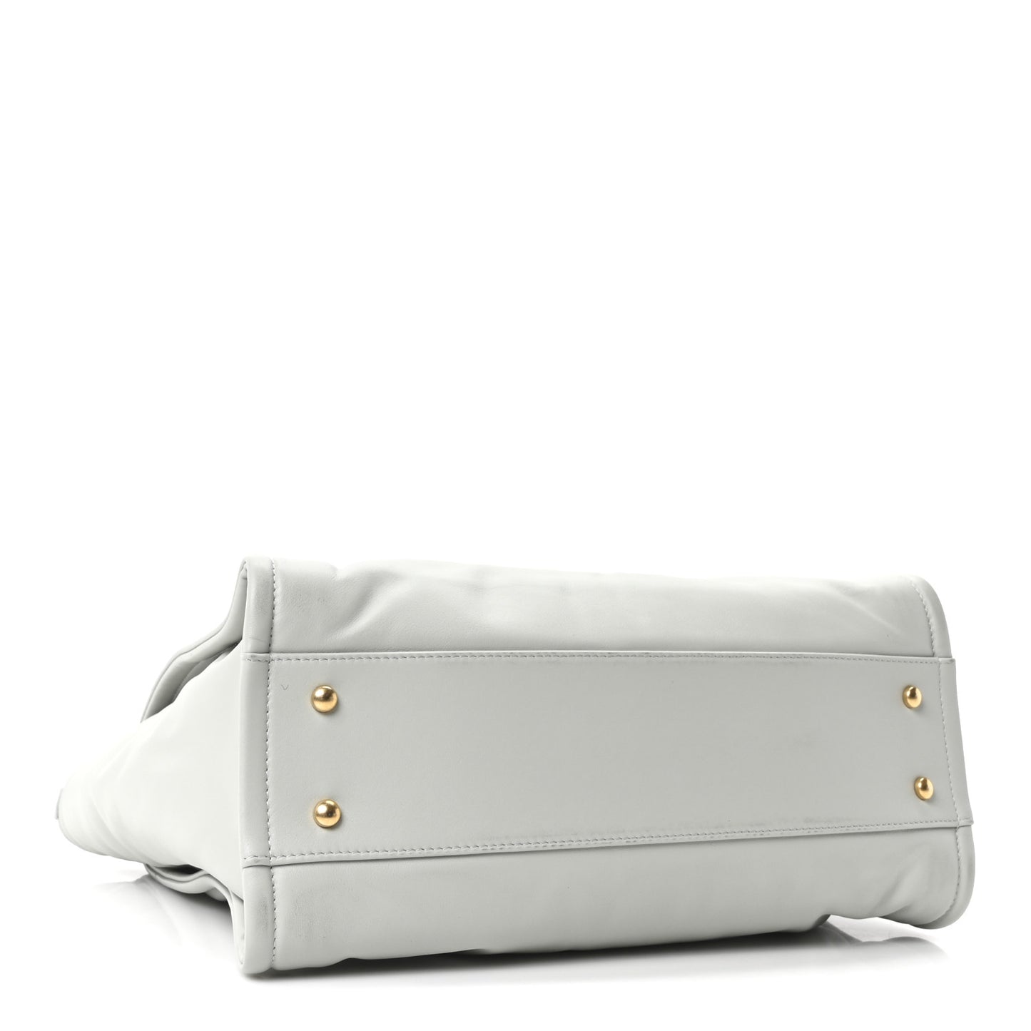 Calfskin Small Deauville Tote Light Grey