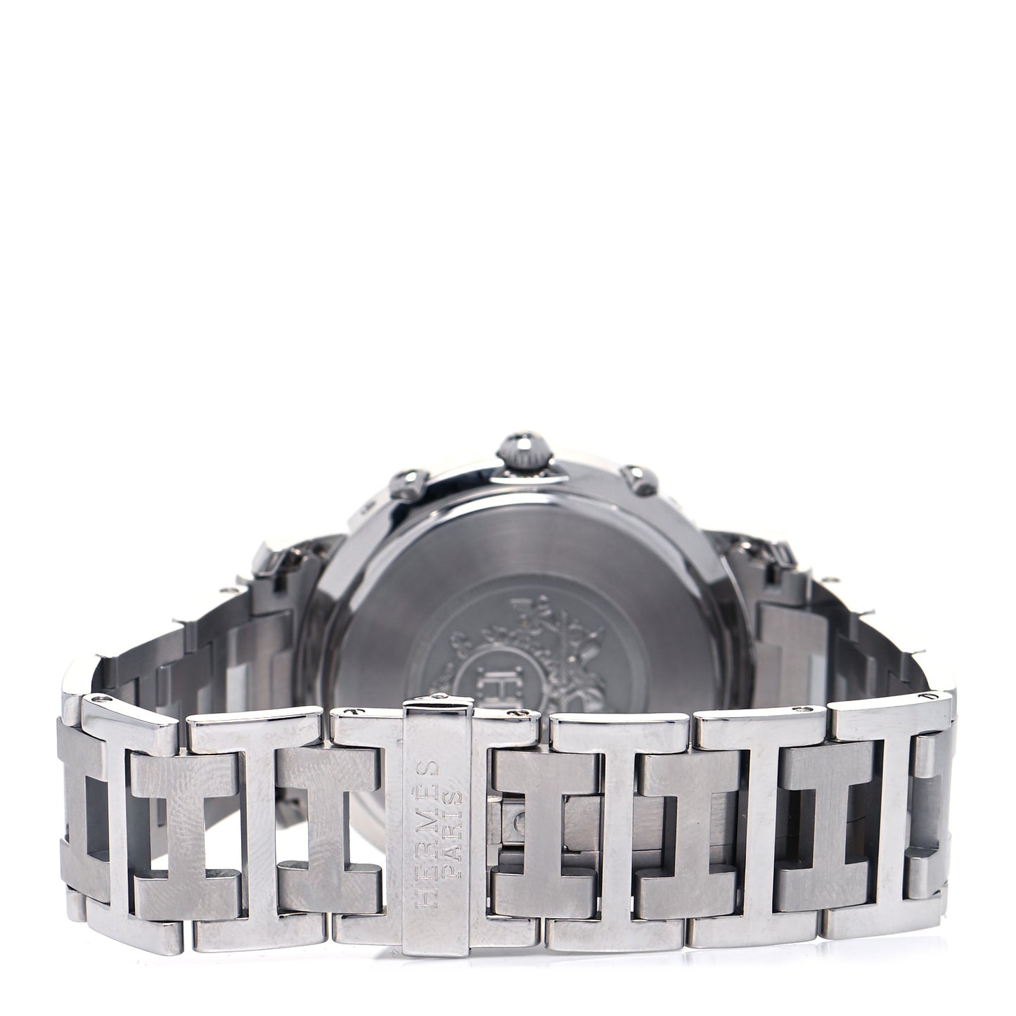 Stainless Steel 38mm Clipper Chronograph Quartz Watch Black