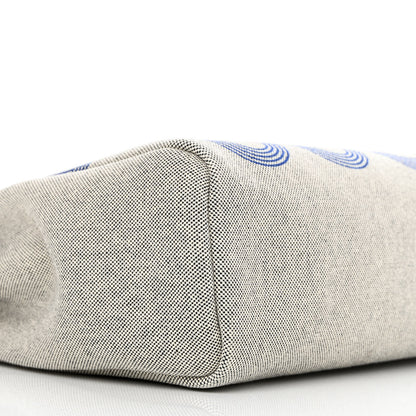 Hermes H Plume Canvas Vache Hunter Circuit 24 Herbag Zip Retourne 31 Bleu Royal Bleu Indigo Ecru 9 of 11
