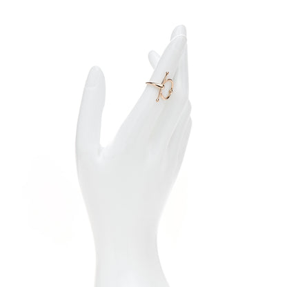 Hermes 18K Rose Gold PM Filet D'Or Ring 49 4.75 2 of 6