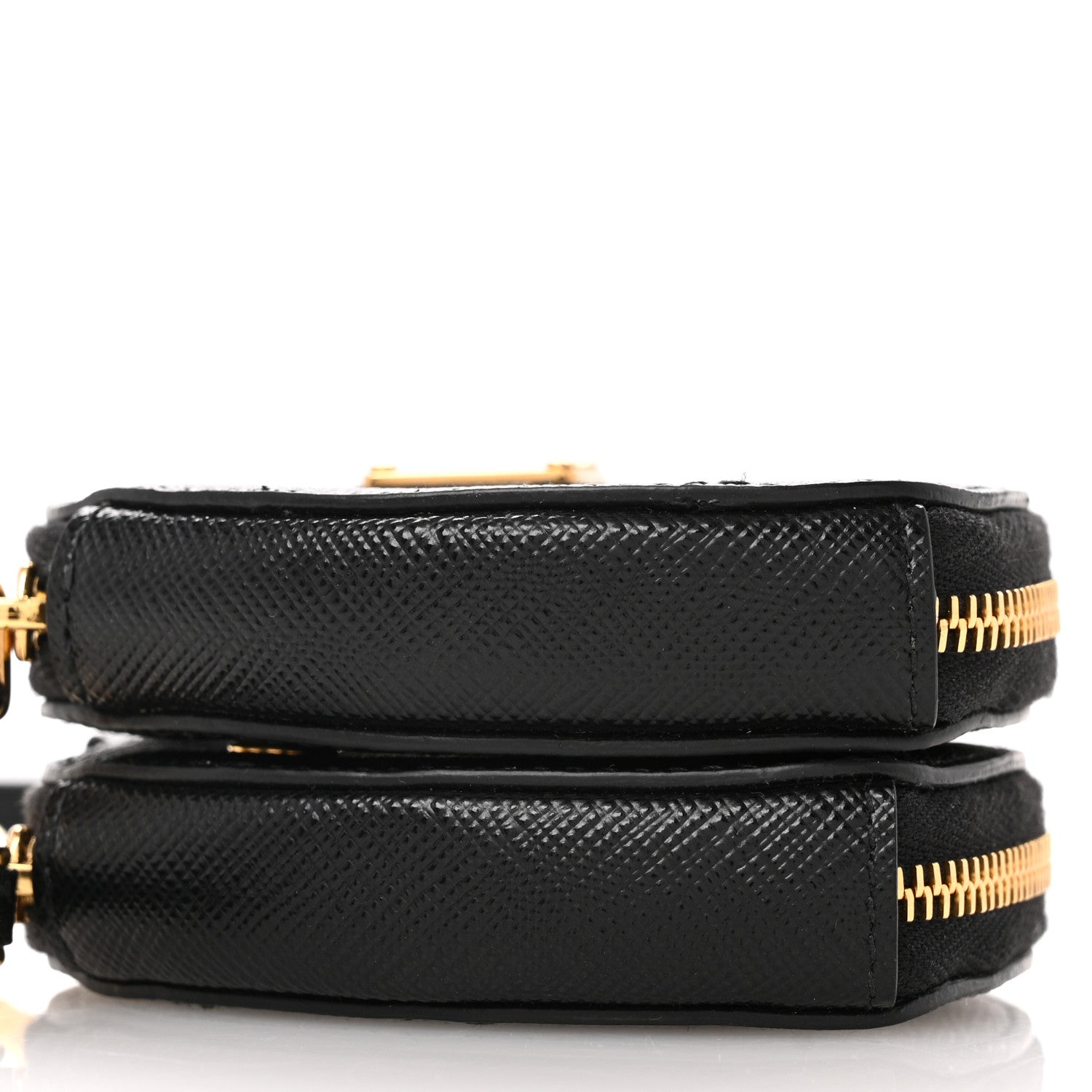 Prada Saffiano Mini Heart Pouch Black 8 of 9