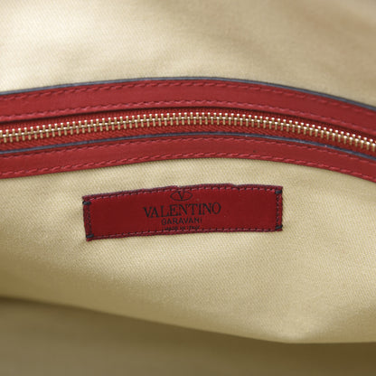 Valentino Garavani Vitello Rockstud Dome Shopper Rosso Valentino 5 of 12
