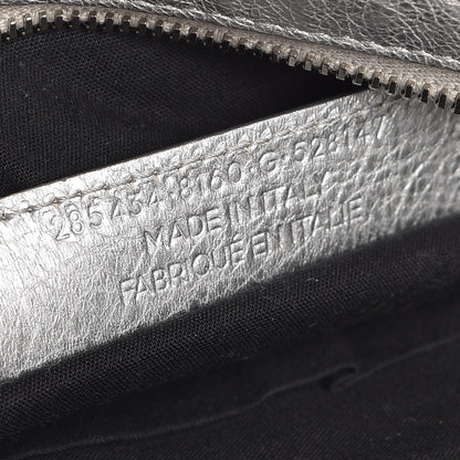 Balenciaga Metallic Agneau Giant 12 Silver Hardware Town Gris Aluminum 8 of 10