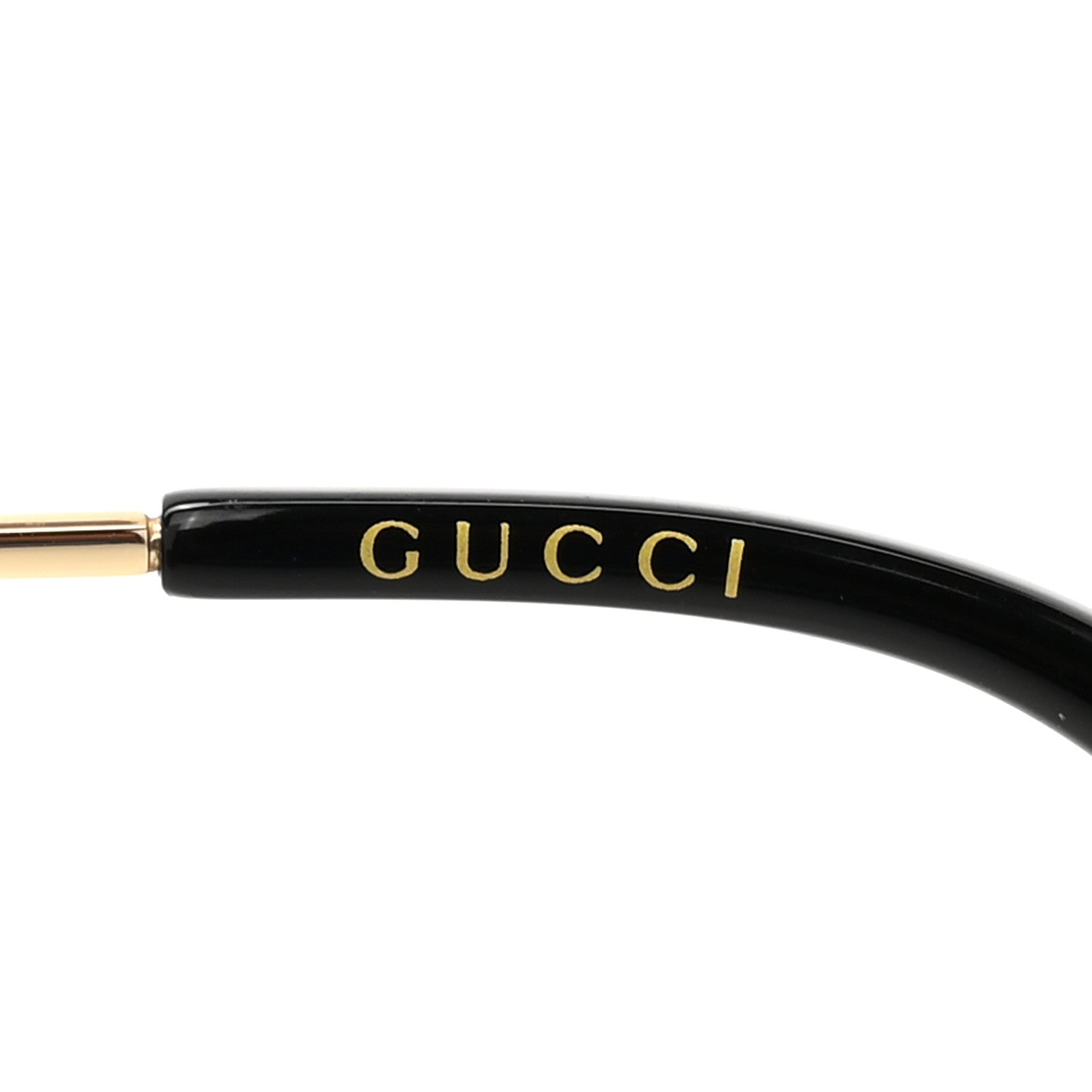 Gucci Metal Rectangular Frame Sunglasses GG0414S Gold Multicolor 5 of 8