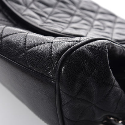 Chanel Caviar Quilted Timeless Accordion Flap Black 10 of 14