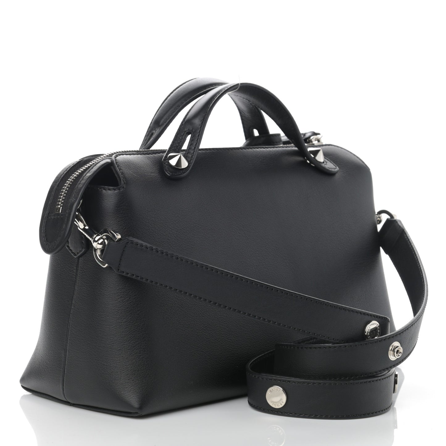 Vitello Dolce Medium By The Way Boston Bag Black