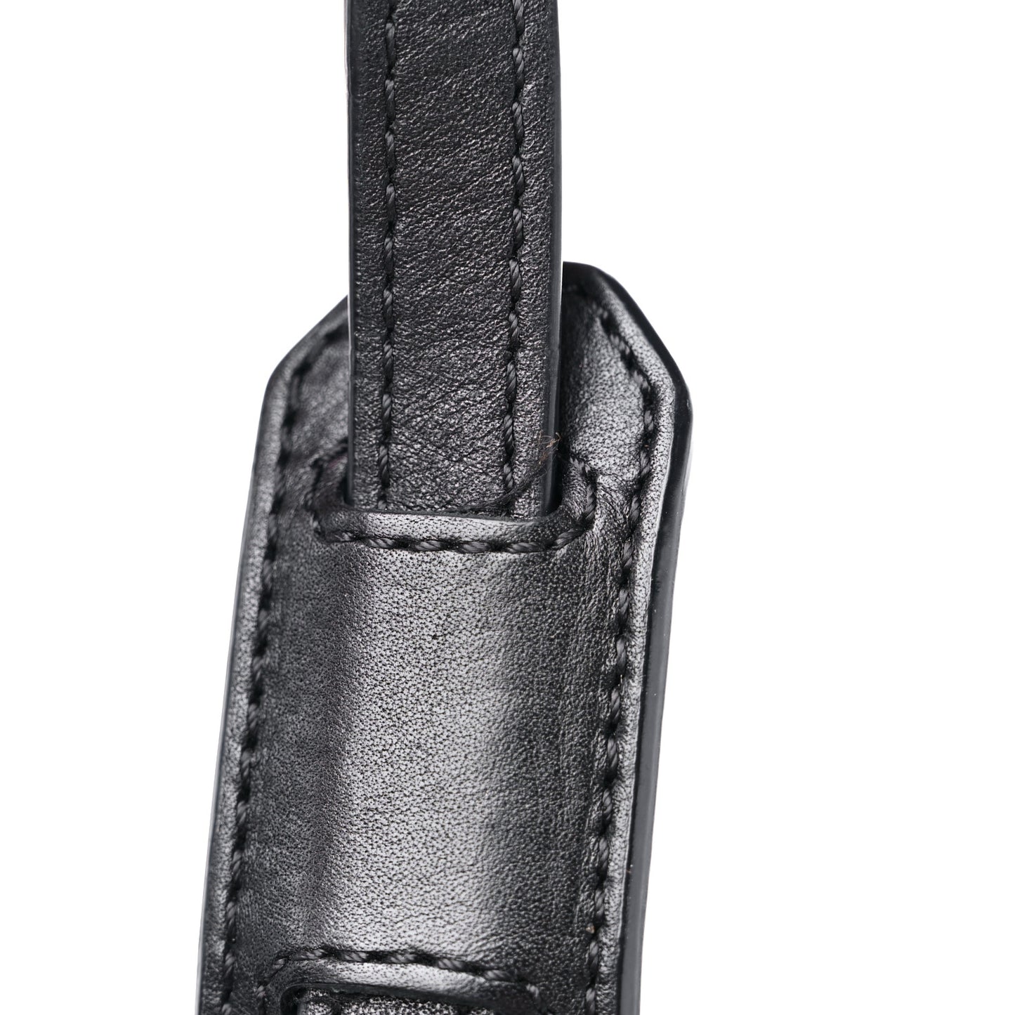 Grainy Calfskin House Check Small Maidstone Black