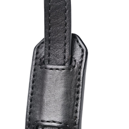 Burberry Grainy Calfskin House Check Small Maidstone Black 17 of 17