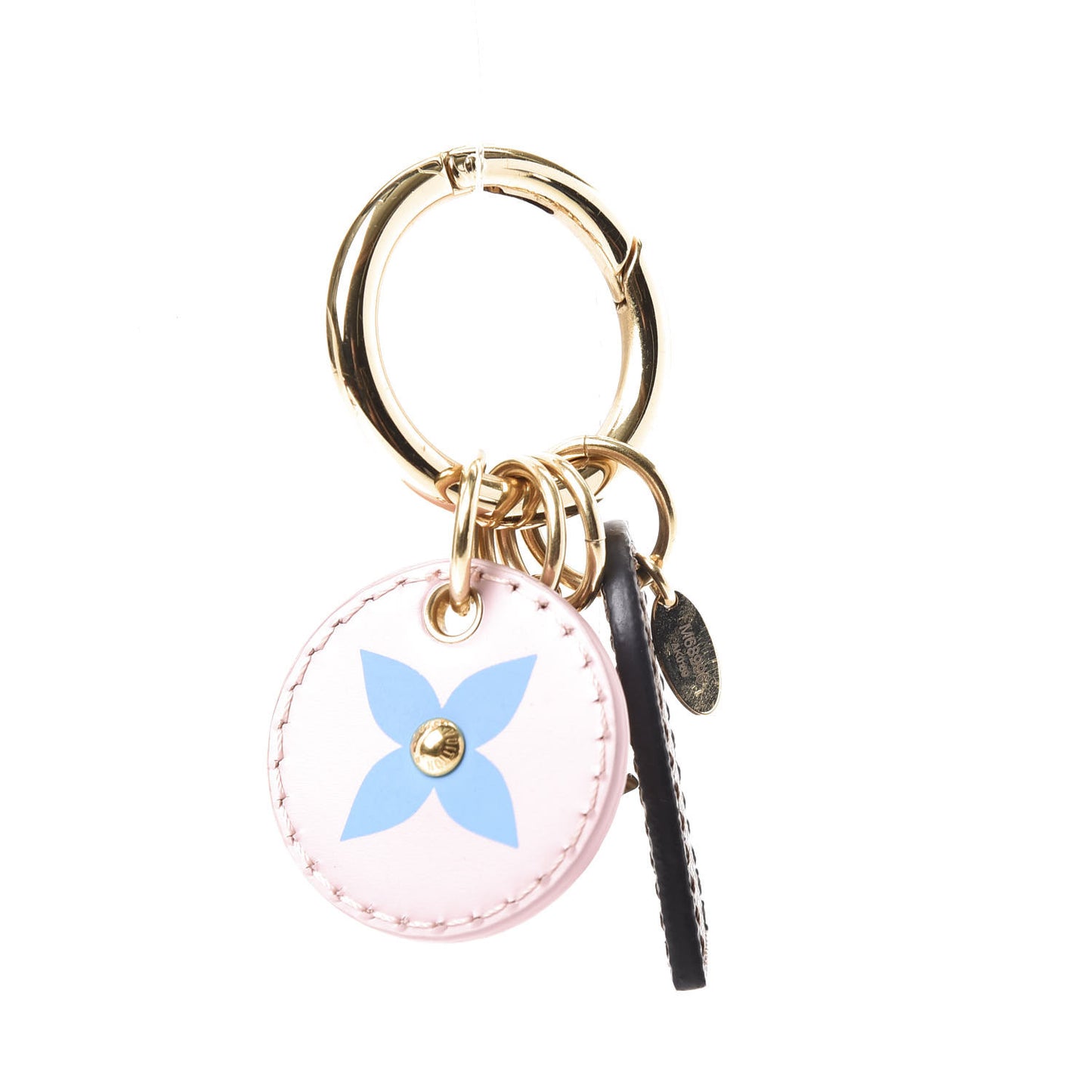 Monogram Fetish Lug Tag Bag Charm Brown