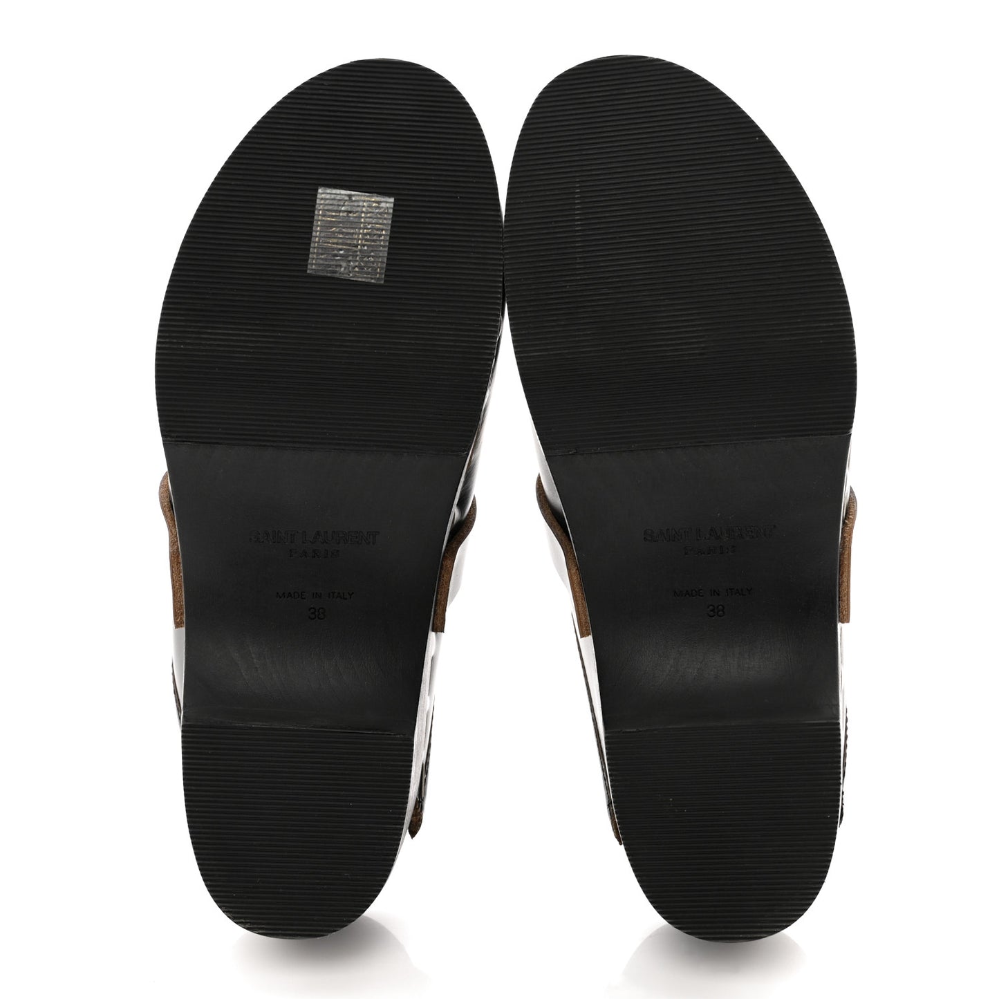 Smooth Calfskin Le Maillon Clogs 38 Black