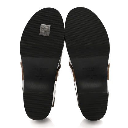 Saint Laurent Smooth Calfskin Le Maillon Clogs 38 Black 5 of 8