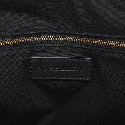 Burberry Bridle Calfskin House Check Small Orchard Bowling Bag Black 7 of 13