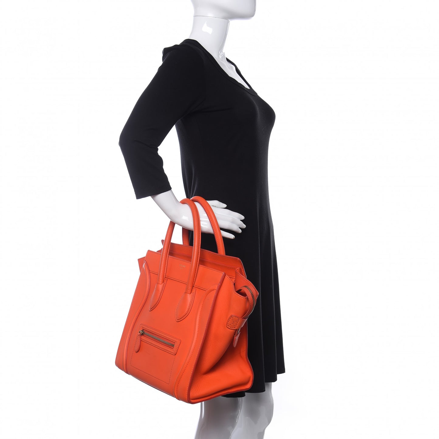 Smooth Calfskin Mini Luggage Orange