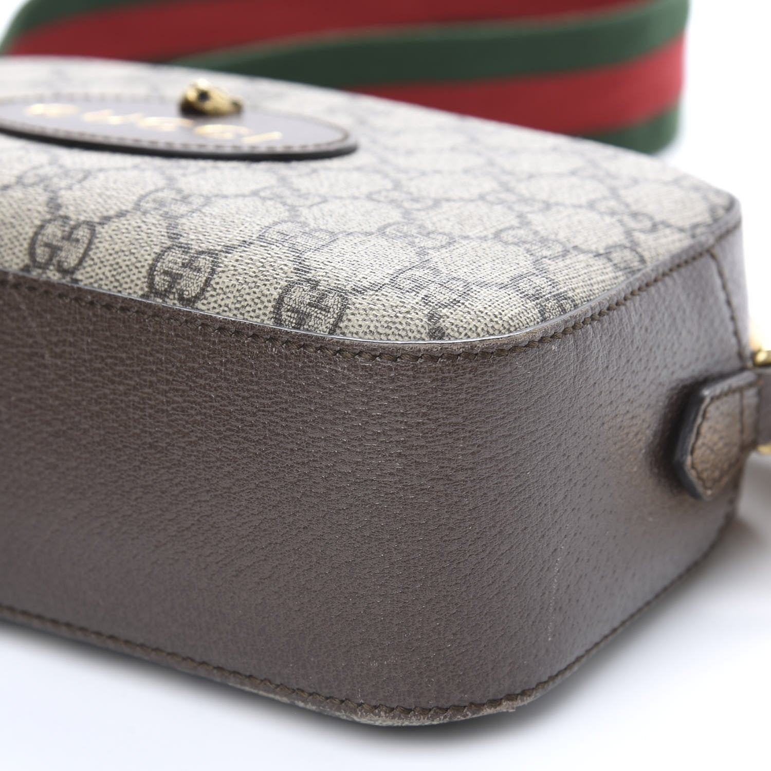 Gucci GG Supreme Monogram Web Neo Vintage Shoulder Bag Beige New Acero Crop 10 of 14
