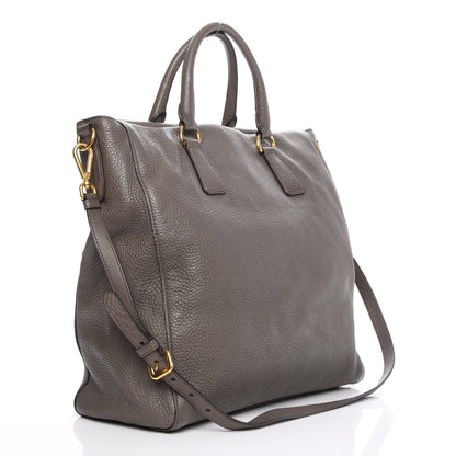 Prada Vitello Daino Tote Grafite 4 of 9