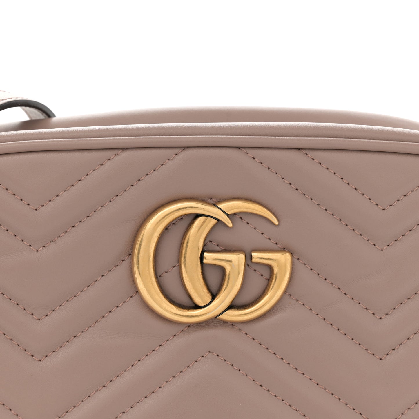 Calfskin Matelasse Small GG Marmont Chain Shoulder Bag Porcelain Rose