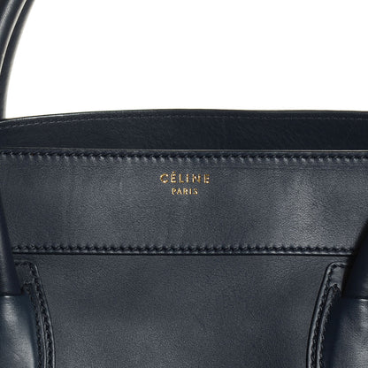 Celine Smooth Calfskin Shoulder Luggage Navy 8 of 8