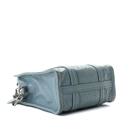 Balenciaga Agneau Arena XXS Bazar Shopper Tote Bleu Gris 4 of 9
