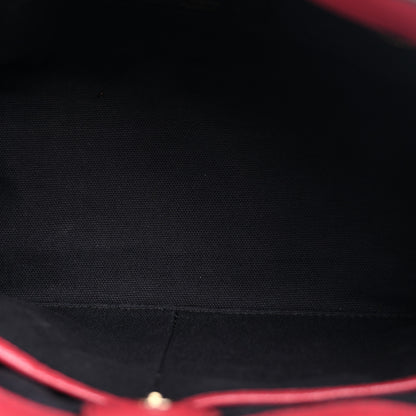 Burberry Grainy Calfskin House Check Small Banner Tote Red 4 of 12