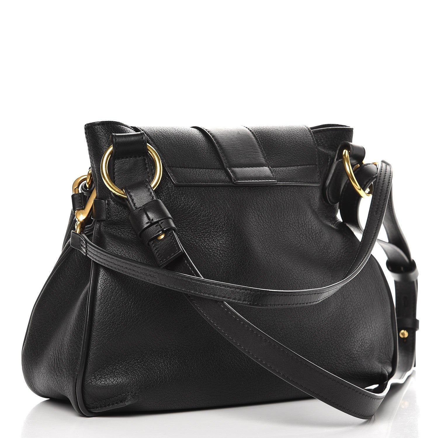 Chloe Grained Lambskin Calfskin Small Lexa Shoulder Bag Black 4 of 12