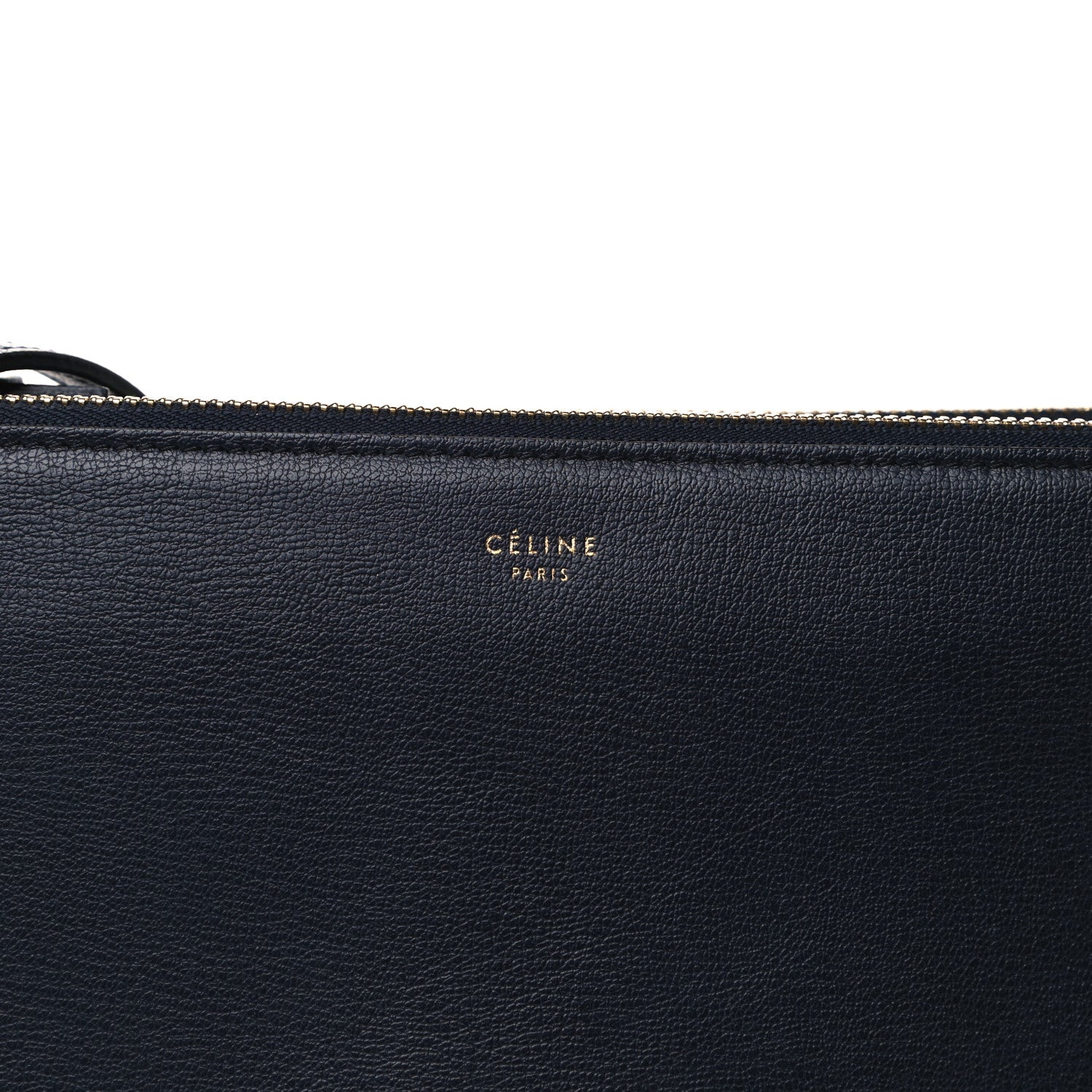 Celine Lambskin Large Trio Crossbody Bag Navy Blue 12 of 14