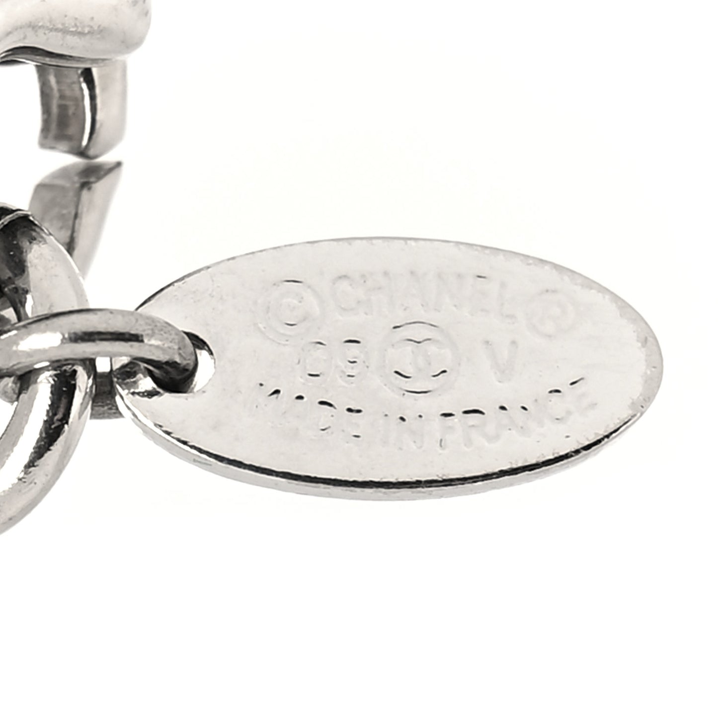Crystal Timeless CC Necklace Silver