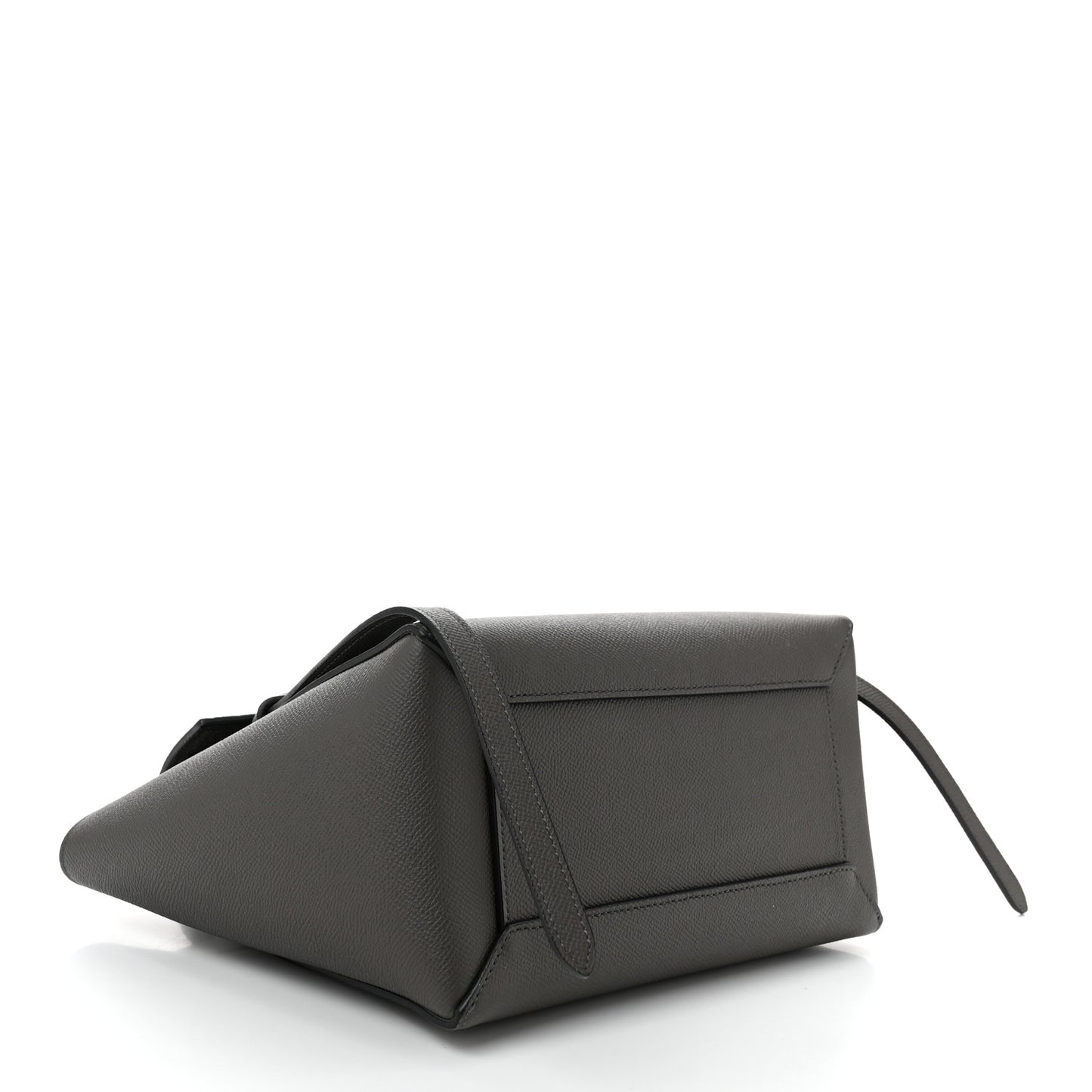 Grained Calfskin Micro Belt Bag Grey