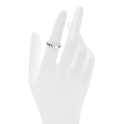 Tiffany Sterling Silver Narrow Atlas Pierced Ring 51 5.75 2 of 5