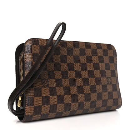 Louis Vuitton Damier Ebene Pochette Saint Louis Clutch 3 of 9