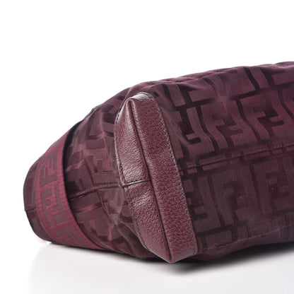 Fendi Zucca Cinghiale Medium Zip Code Shopping Tote Purple 9 of 10