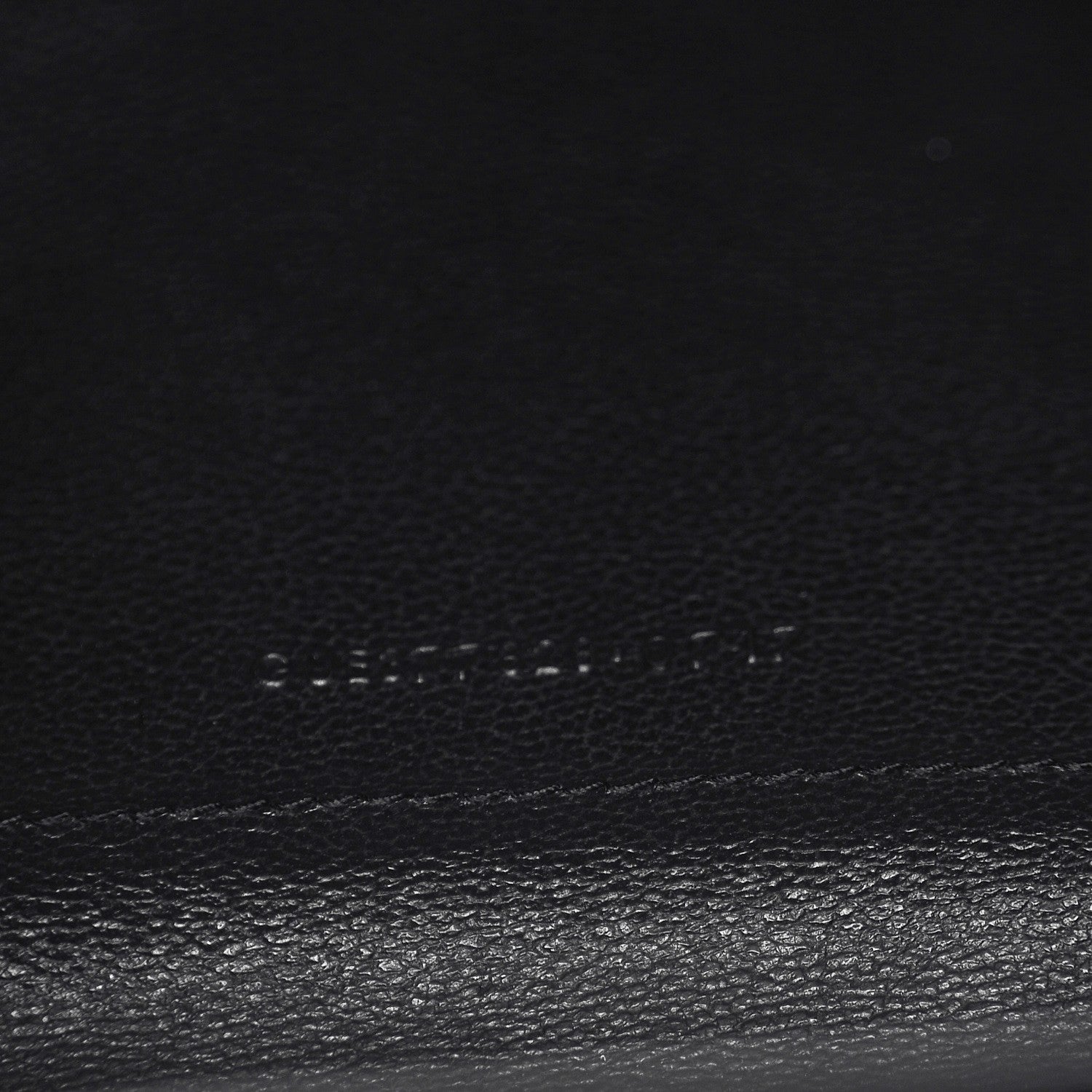 Saint Laurent Grain De Poudre Matelasse Chevron Monogram Chain Wallet Black 7 of 7