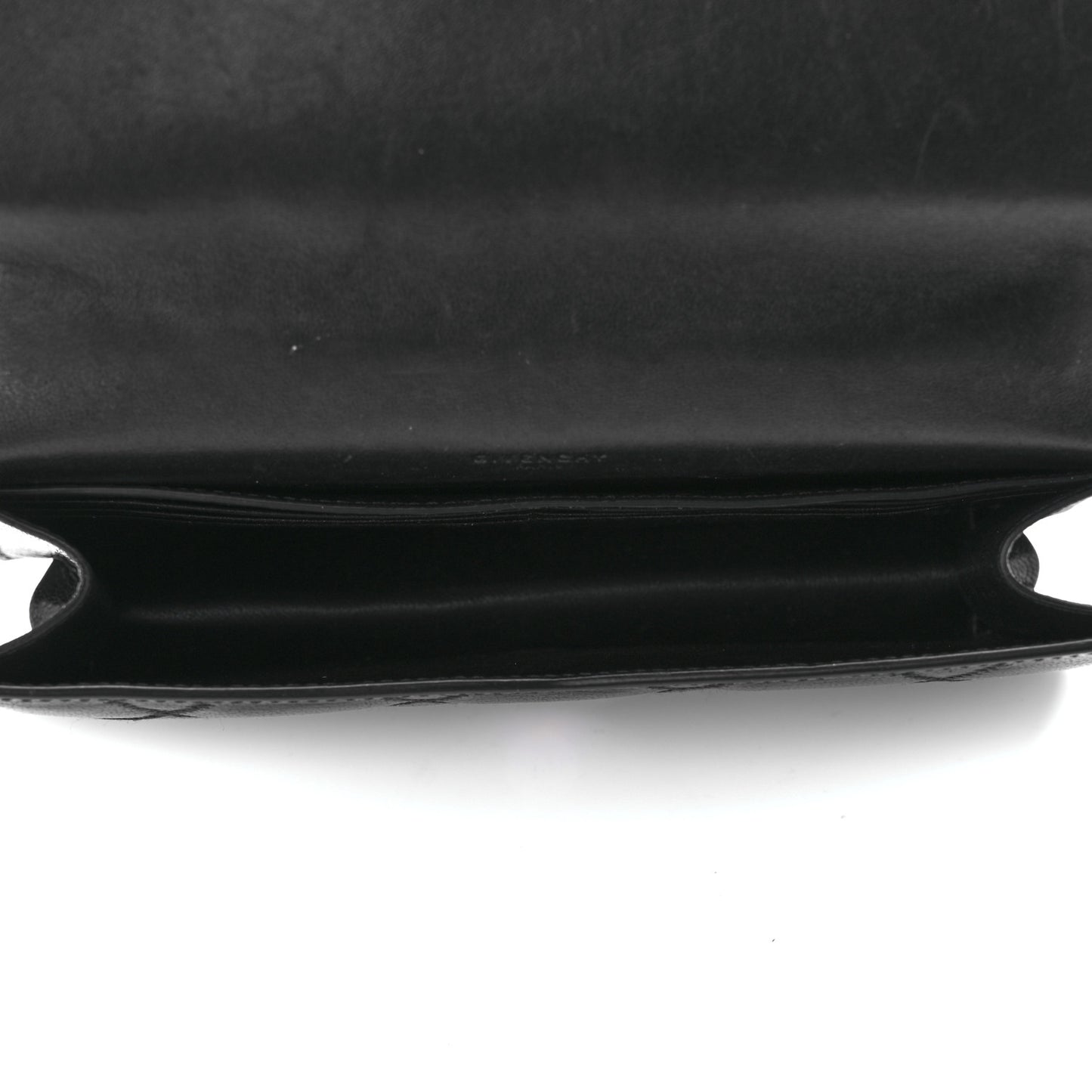 Goatskin Quilted GV3 Strap Wallet Black