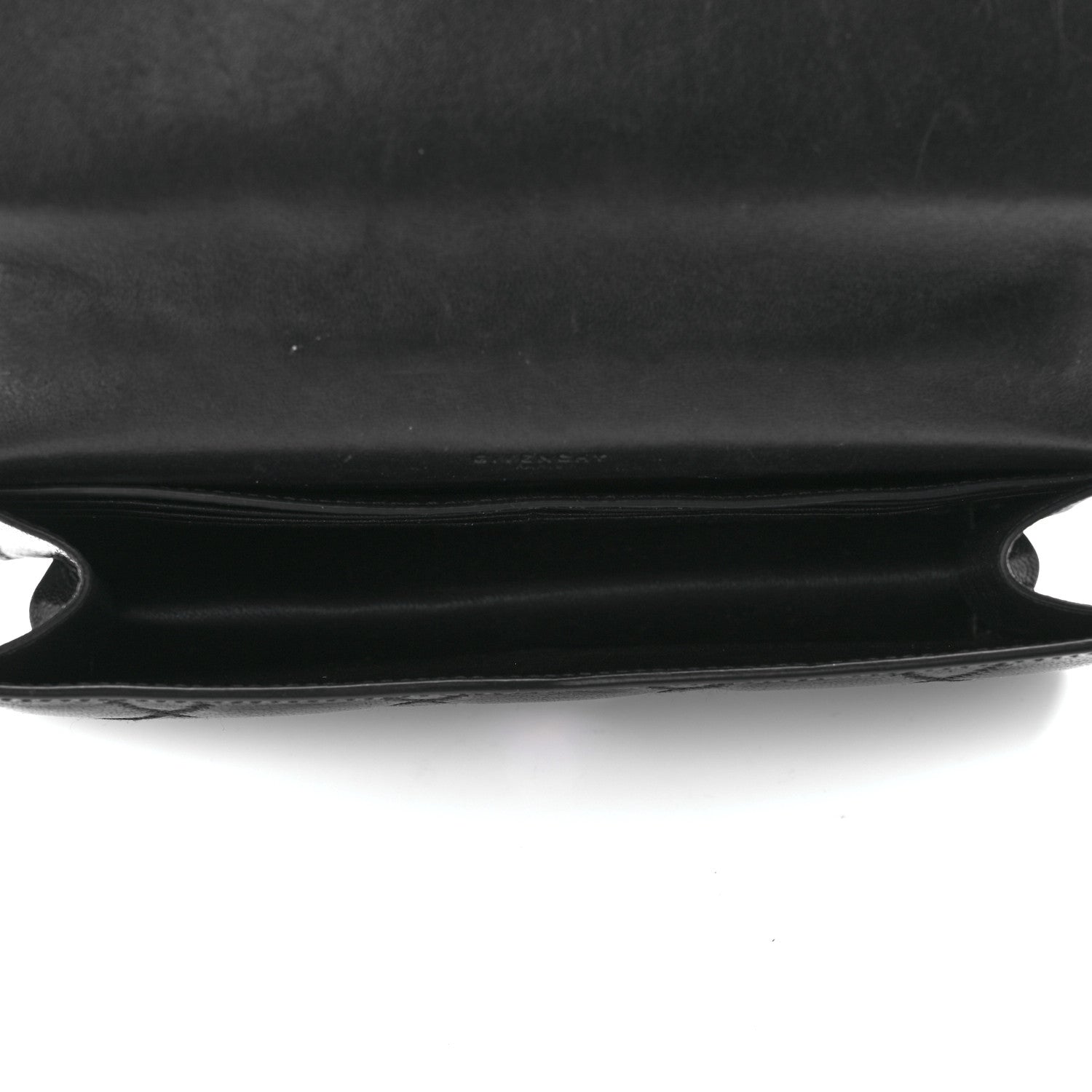 Givenchy Goatskin Quilted GV3 Strap Wallet Black 4 of 10