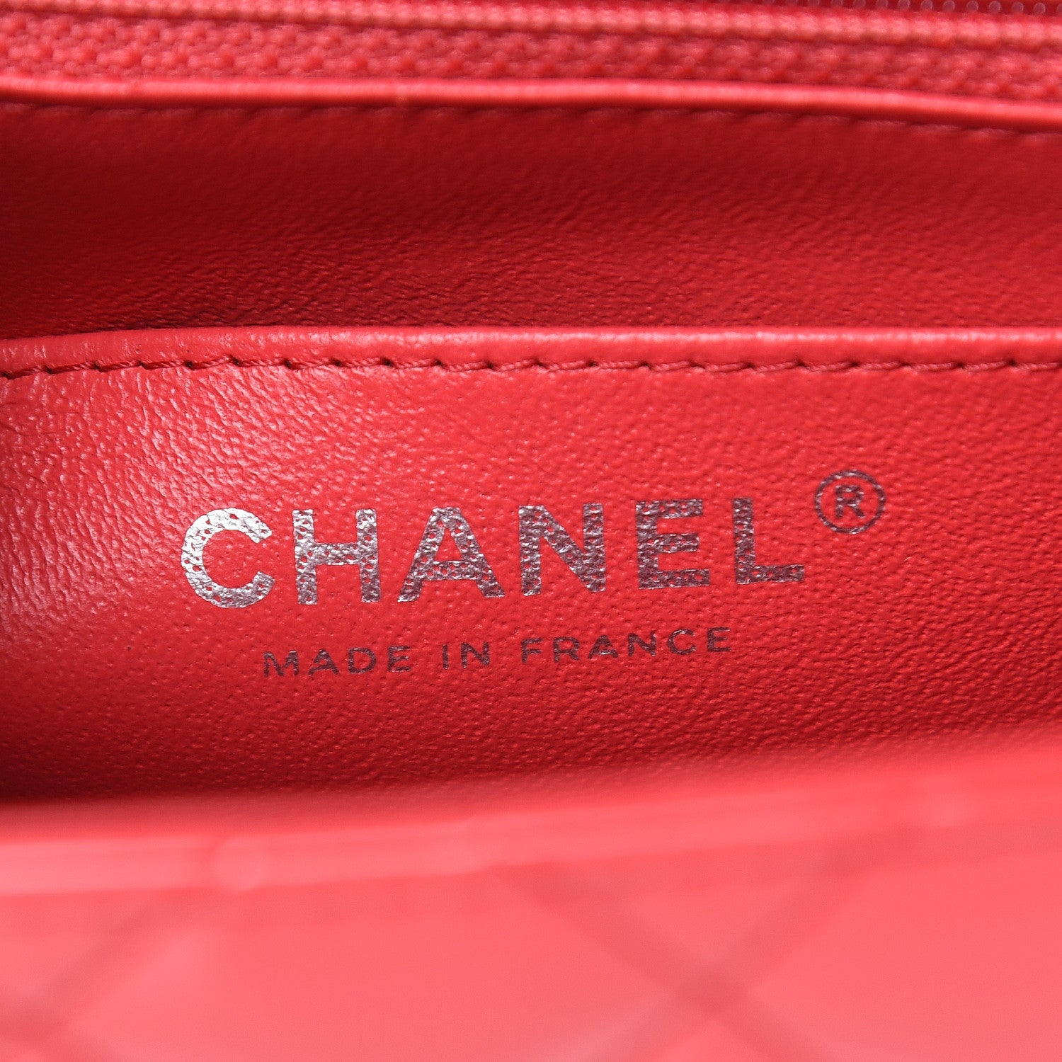 Chanel Patent Quilted Mini Square Flap Pink 6 of 13