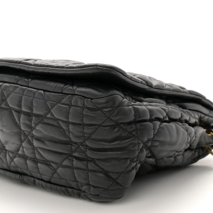 Christian Dior Lambskin Cannage Medium Delidior Flap Bag Black 10 of 13