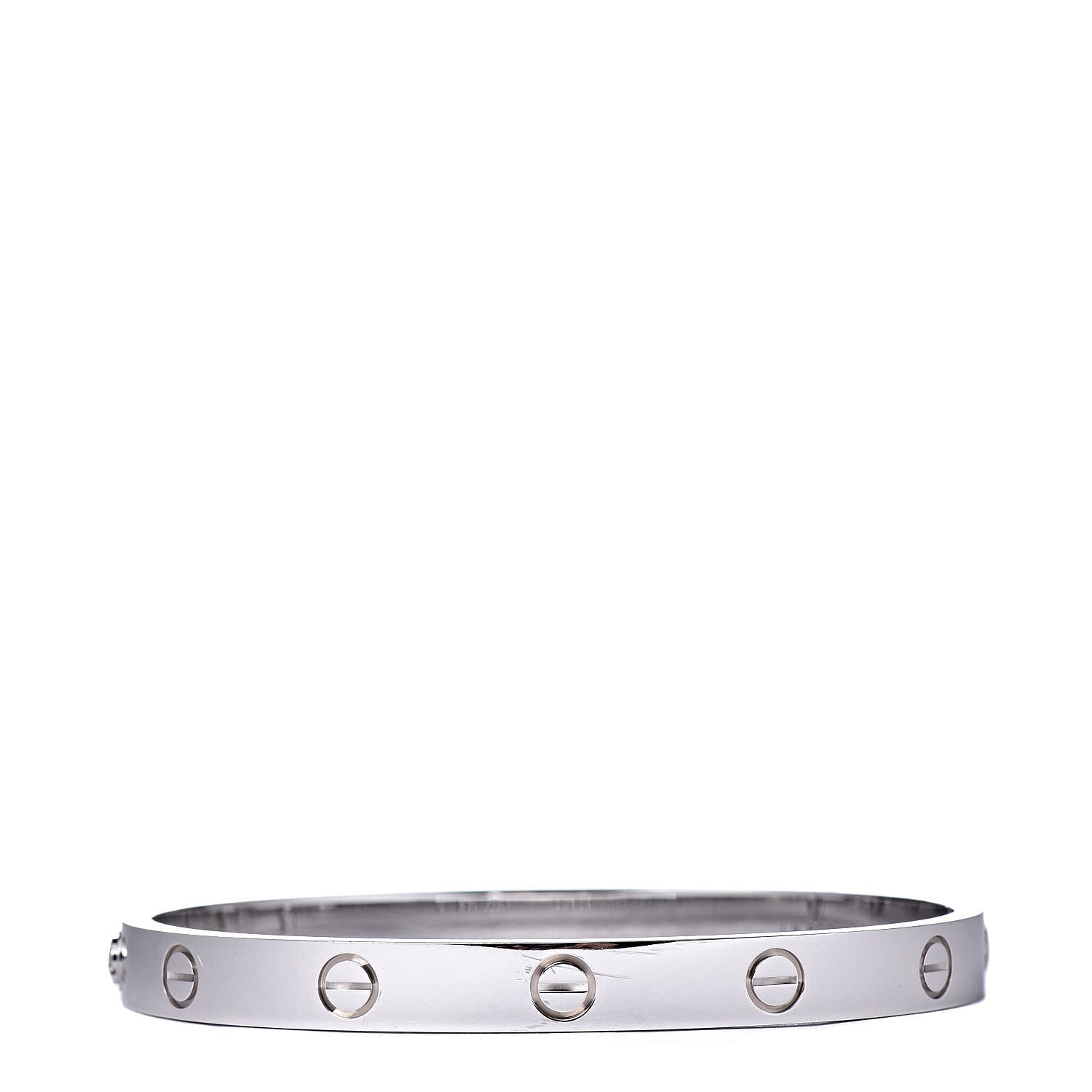 Cartier 18K White Gold LOVE Bracelet 17 1 of 6