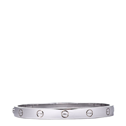 Cartier 18K White Gold LOVE Bracelet 17 1 of 6