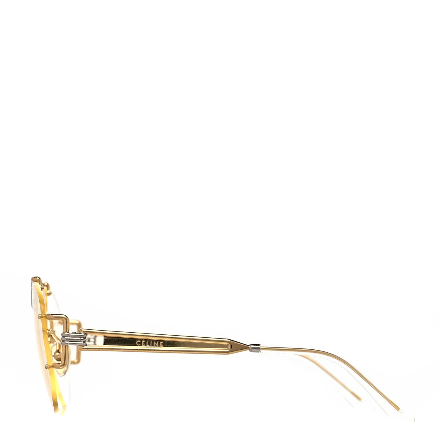 Celine Aviator Sunglasses CL 40039U/32S Gold 1075817 – FASHIONPHILE