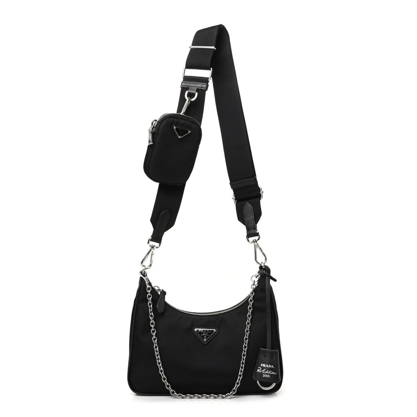 Nylon Re-Edition 2005 Shoulder Bag Black
