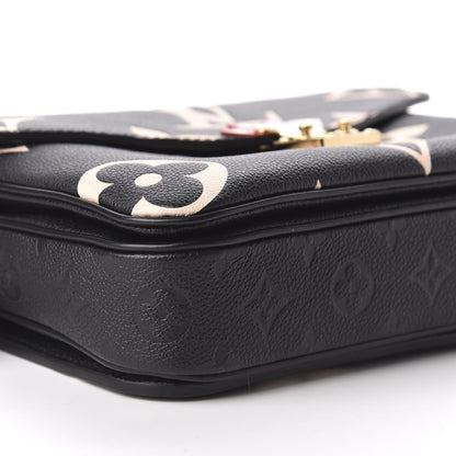 Louis Vuitton Empreinte Monogram Giant Crafty Pochette Metis Black Creme 6 of 9