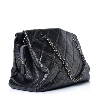 Chanel Caviar Quilted Timeless CC Tote Dark Silver 2 of 4