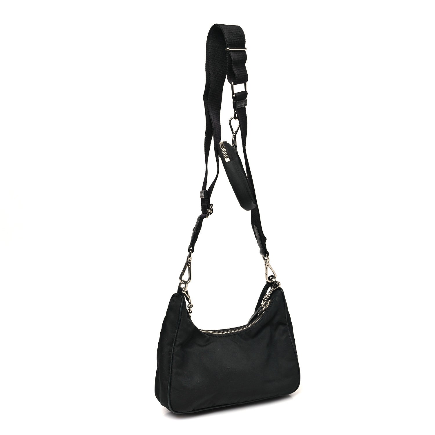 Prada Nylon Re-Edition 2005 Shoulder Bag Black 3 of 12