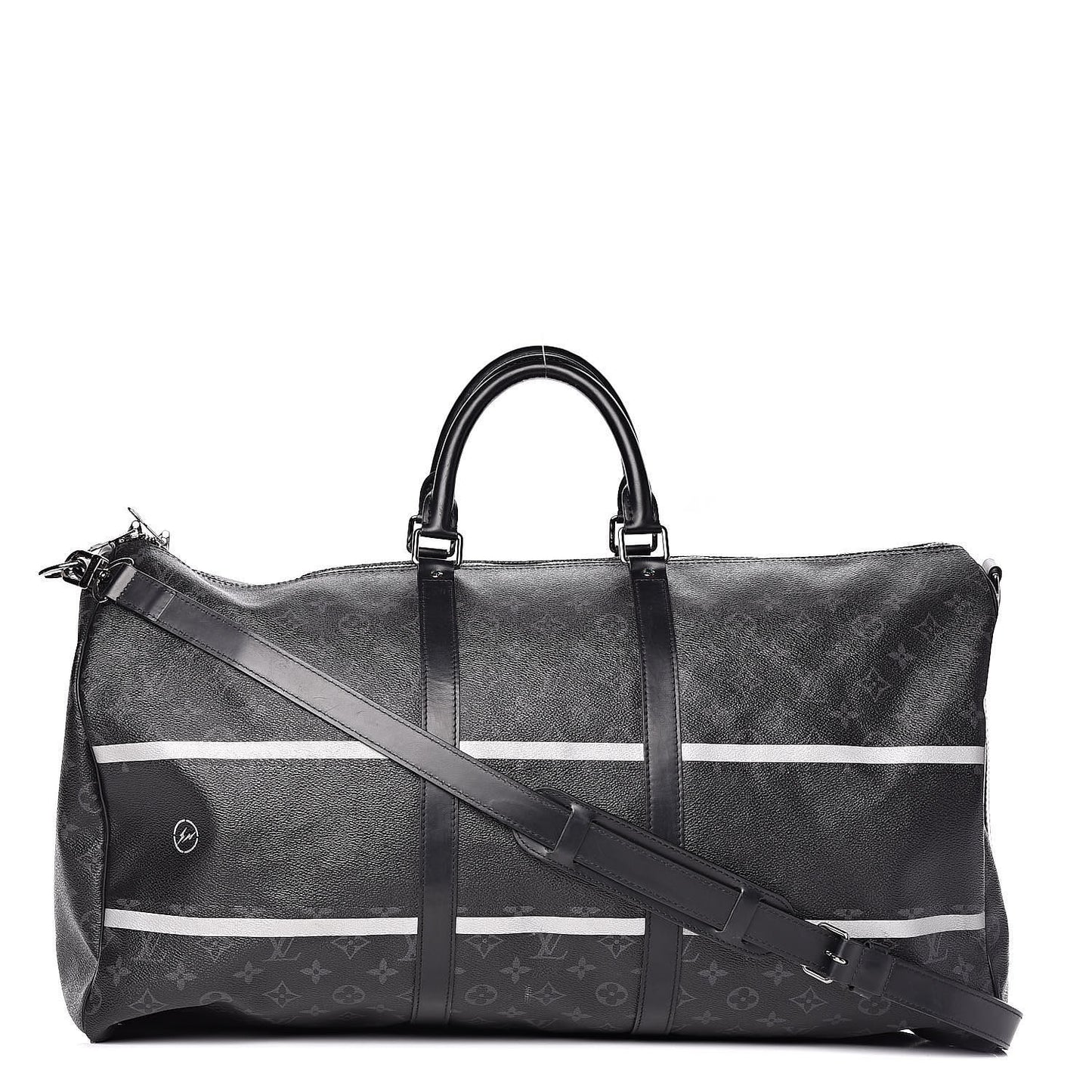 X FUJIWARA Monogram Eclipse Flash Fragment Keepall Bandouliere 55