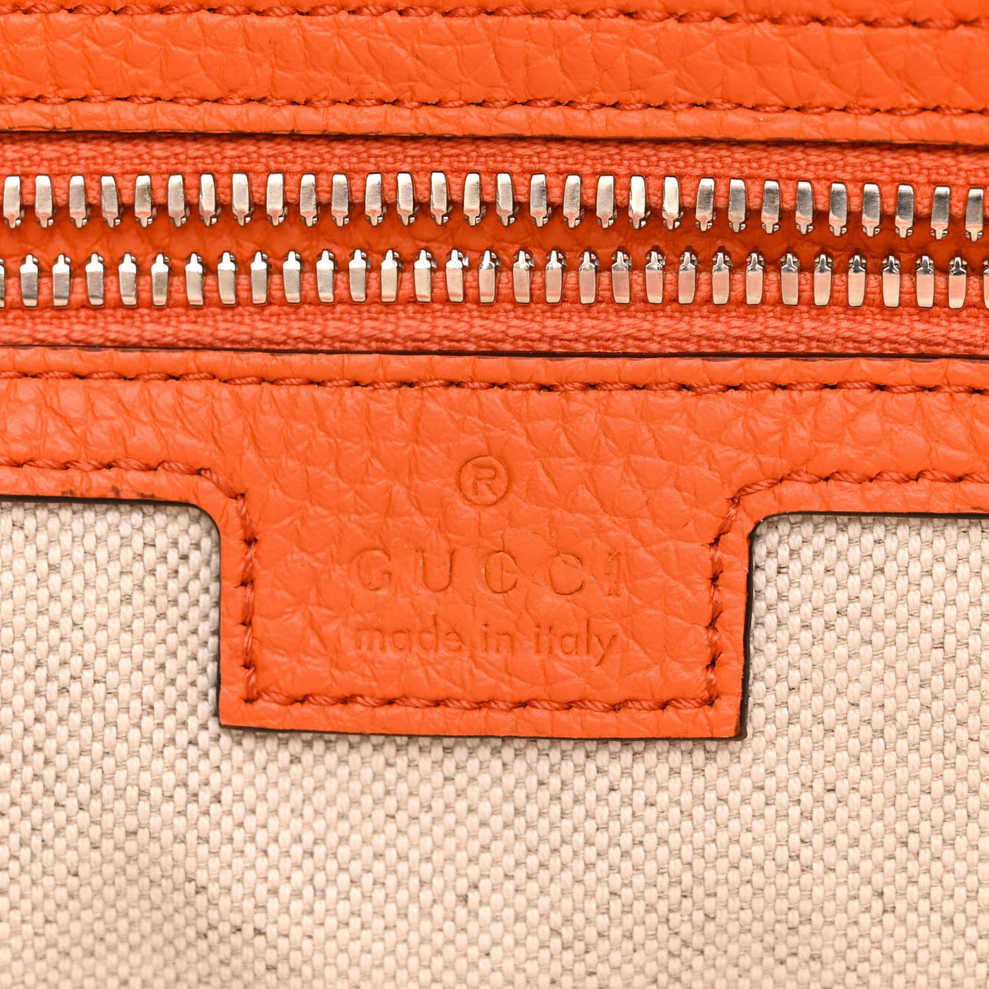 Piuma Calfskin Jumbo GG Embossed Medium Wristlet Messenger Bag Orange