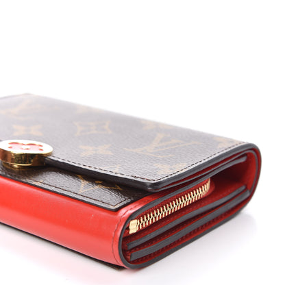 Louis Vuitton Monogram Flore Compact Wallet Coquelicot 6 of 13