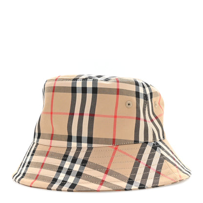 Burberry Technical Cotton Vintage Check Bucket Hat M Archive Beige 1 of 9