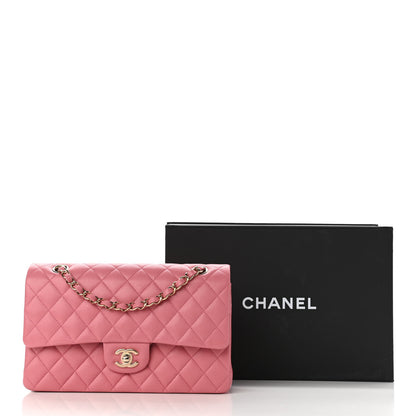 Chanel Caviar Quilted Medium Double Flap Dark Pink 21 of 21